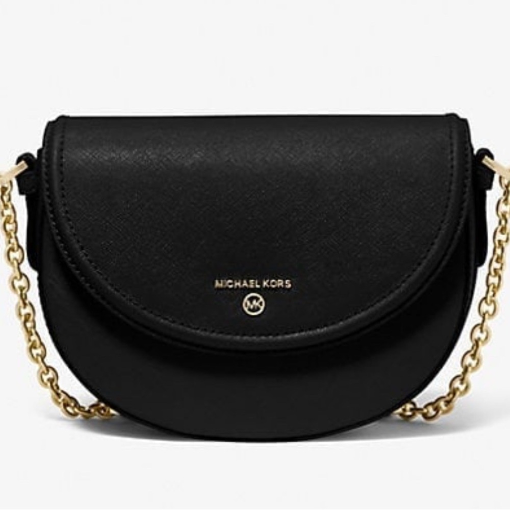 New Michael Kors Jet Set Charm Saffiano Leather Crossbody Bag